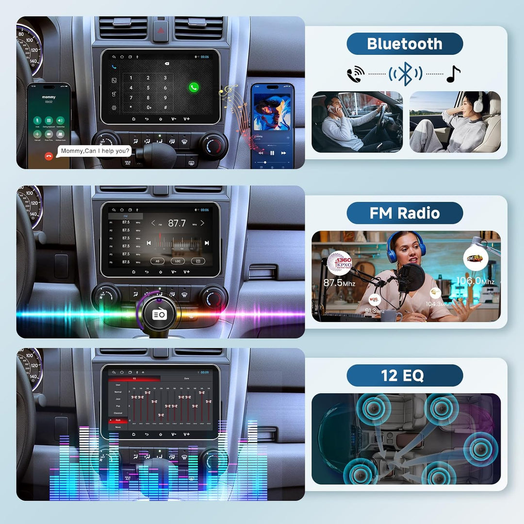 Hodozzy Android Autoradio 1 Din mit Wireless Carplay Android Auto, 7 Zoll Touchscreen Autoradio 1 Di