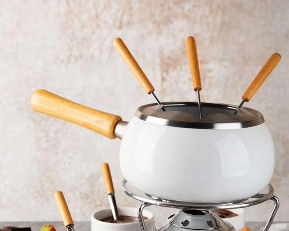 Excèlsa Fondue Set, 28-teilig, Weiss
