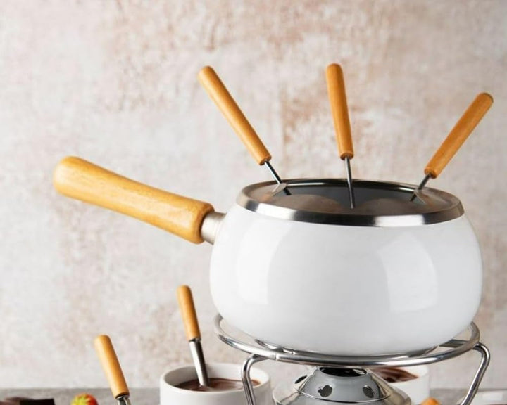 Excèlsa Fondue Set, 28-teilig, Weiss