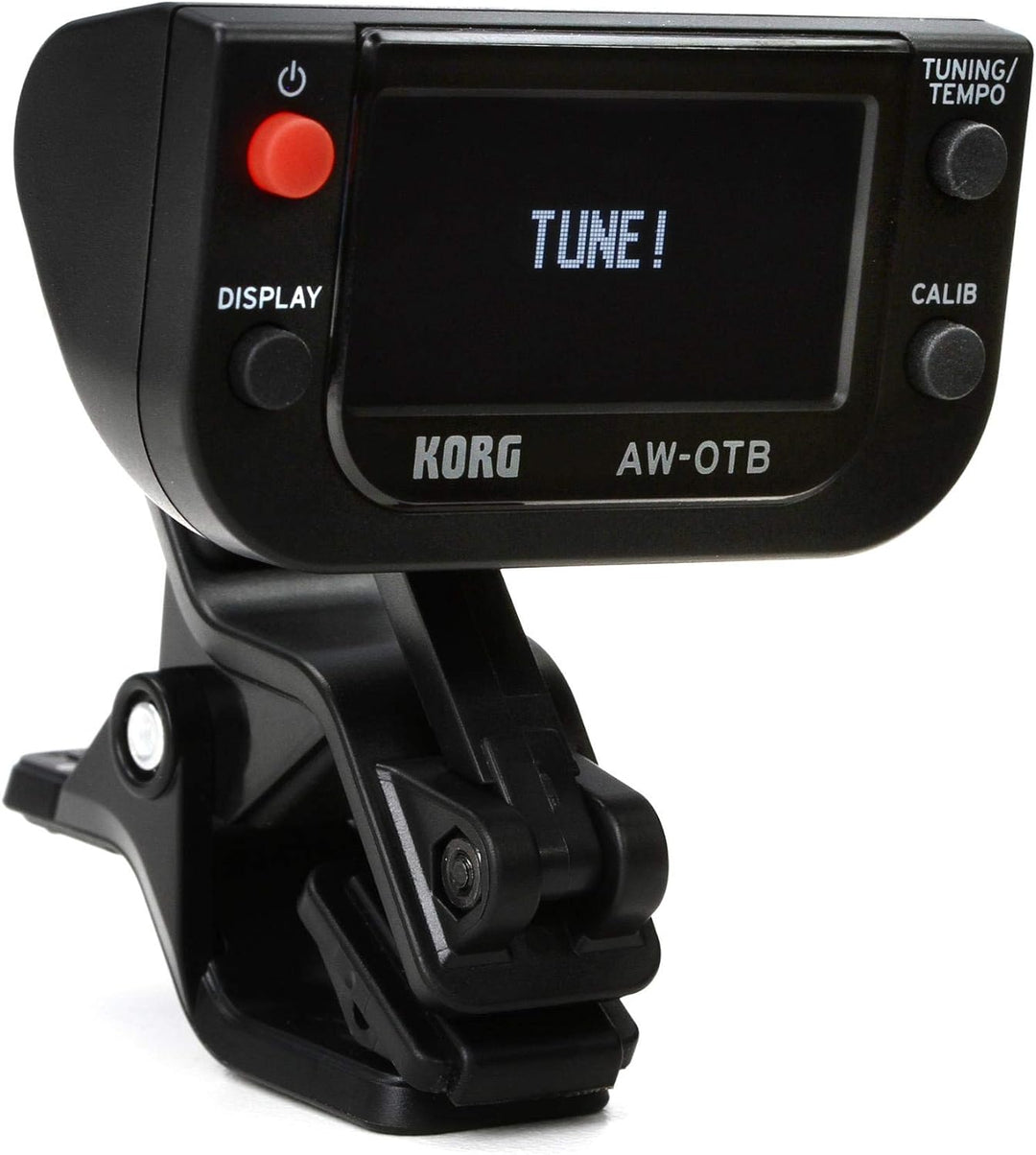 Korg - AW-OTB Clip-on Tuner for Bass Guitar with OLED Display Bass Guitar - Mono, Bass Guitar - Mono