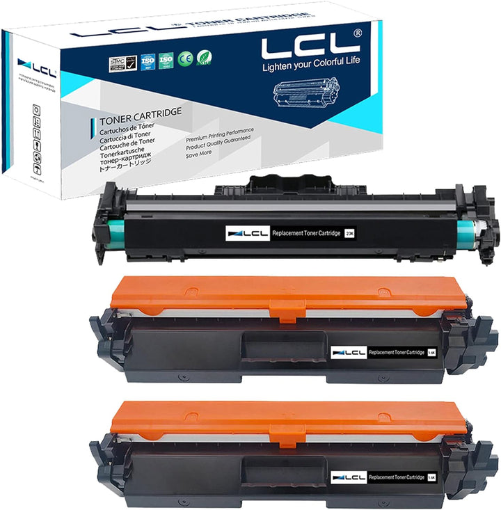 LCL Kompatibel Toner 30A CF230A (2 Pack) +32A CF232A (1 Pack) Kompatibel für HP Laserjet Pro M203dn