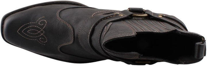 MUSTANG Herren Western Stiefelette Cowboystiefel 46 EU Grau Graphit, 46 EU Grau Graphit