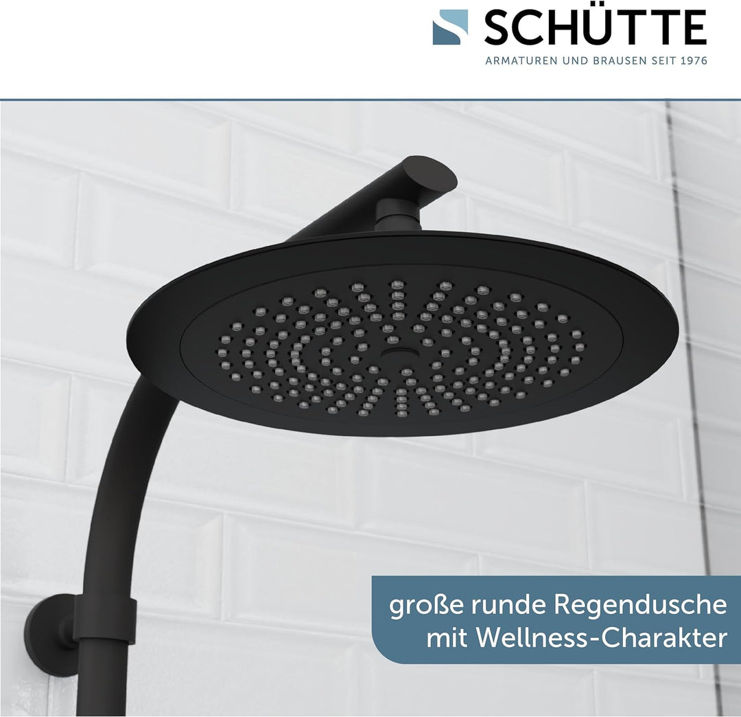 SCHÜTTE MADURA Duschsystem mit Thermostat, Duschset Regendusche inkl. Kopfbrause, Handbrause, mit Du