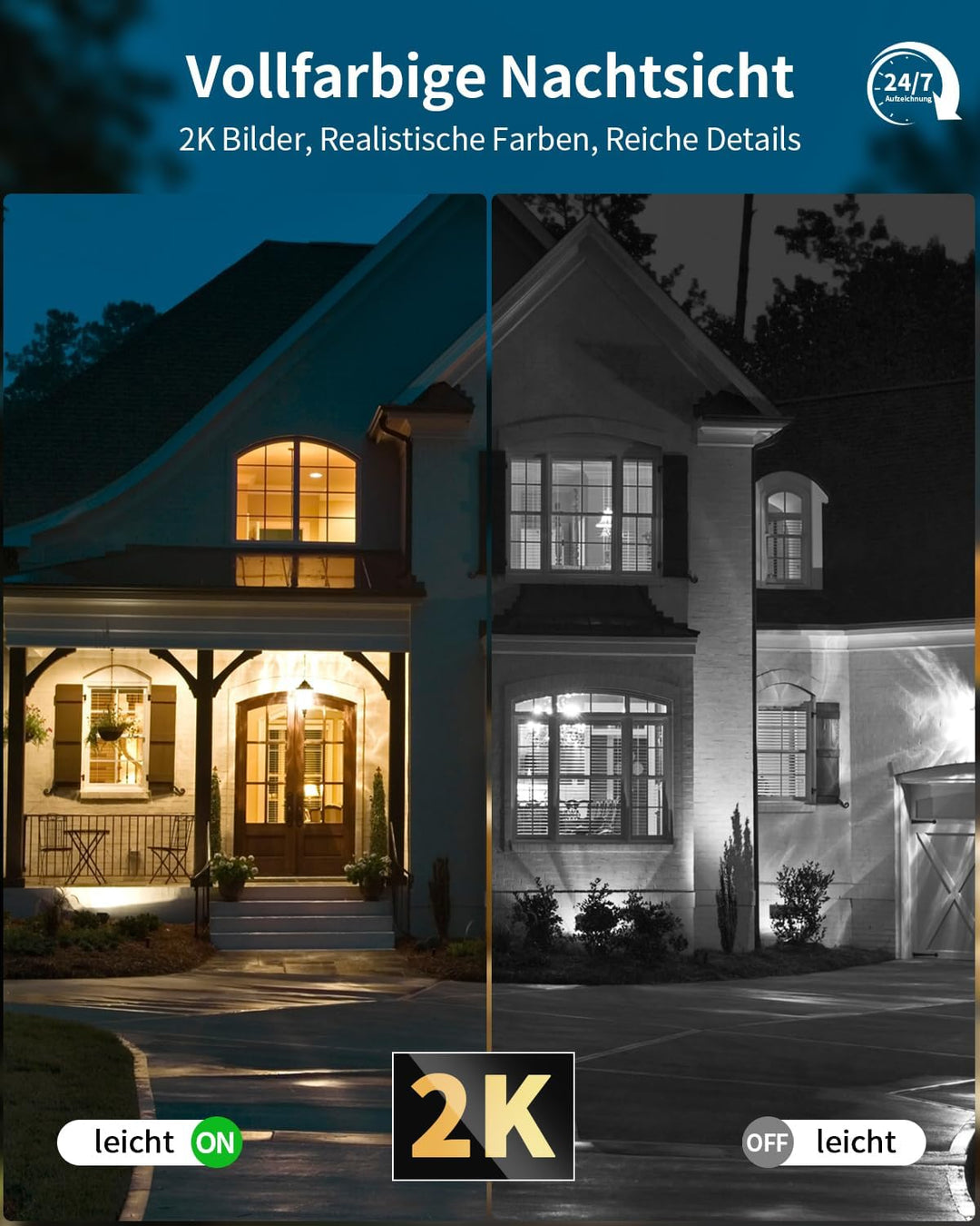 NUASI 4G LTE Überwachungskamera mit SIM Karte Aussen 20W Solarpanel, Kabellos Solar PTZ Überwachungs