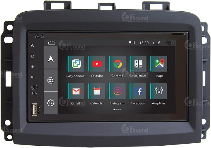 Costum fit Autoradio für FIAT 500L New Android GPS Bluetooth WiFi Dab USB Full HD Touchscreen Displa