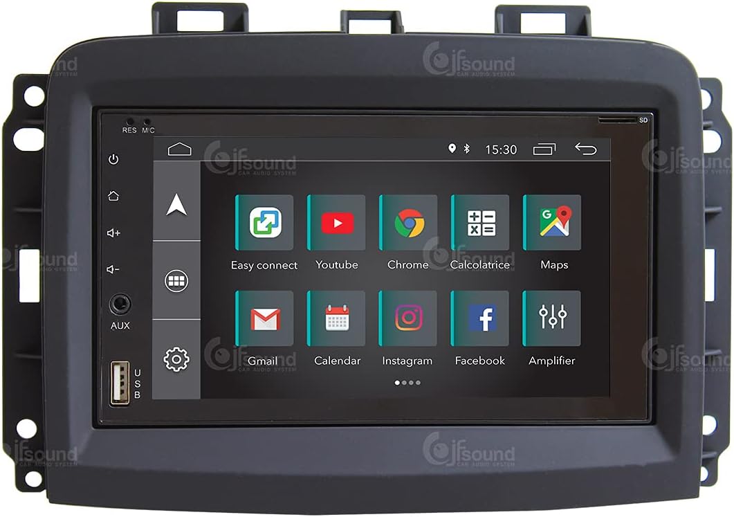 Costum fit Autoradio für FIAT 500L New Android GPS Bluetooth WiFi Dab USB Full HD Touchscreen Displa
