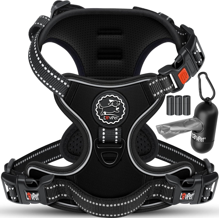 Lovpetยฎ Hundegeschirr ohne Zug & wรผrgen fรผr kleine Hunde & Welpen atmungsaktiv & weich Brustgeschirr