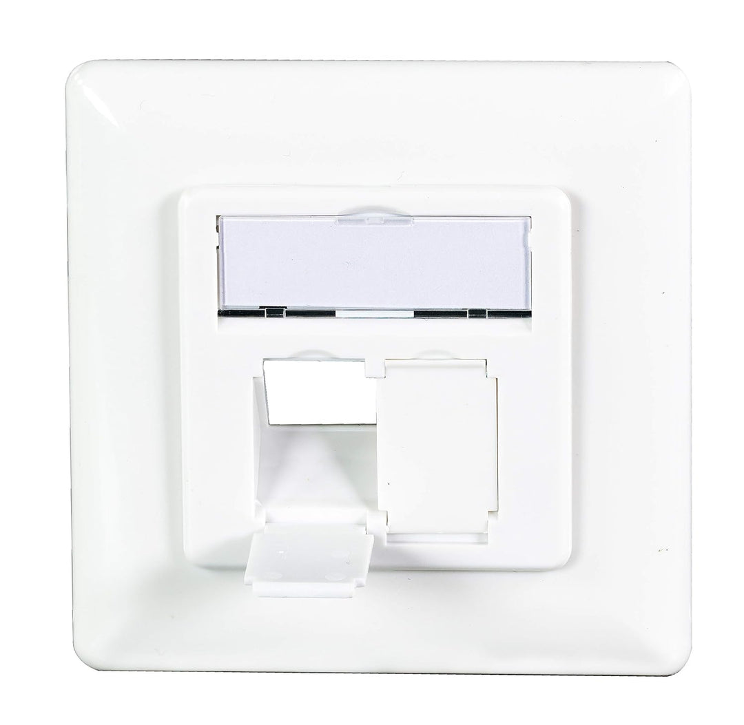 BIGtec 5 x Netzwerkdose CAT6a LAN Dose universal Aufputzdose Unterputzdose Kabelkanal für Verlegekab