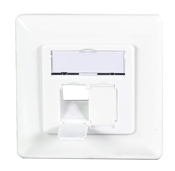 BIGtec 5 x Netzwerkdose CAT6a LAN Dose universal Aufputzdose Unterputzdose Kabelkanal für Verlegekab