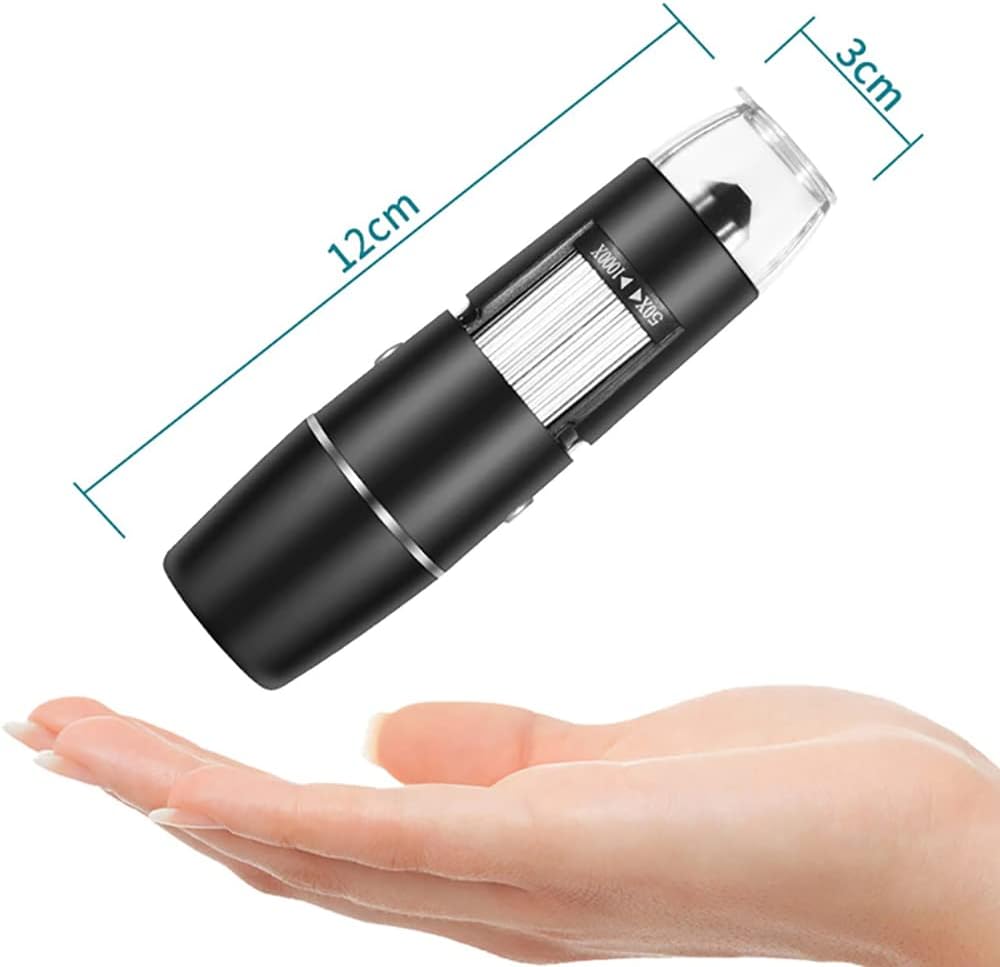 Retoo Digital Mikroskop Kamera mit 1600x Vergrösserung Endoskop, 8 LED-Leuchte, kompatibel mit Windo