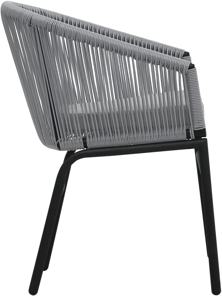 vidaXL Bistroset 3-TLG. mit Kissen Balkonset Gartenmöbel Sitzgruppe Balkonmöbel Garnitur Gartenset B