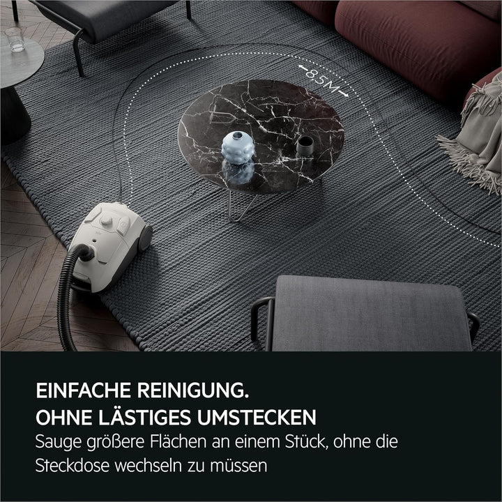 AEG CLEAN 5000 AB51C1SW Staubsauger mit Beutel / hohe Saugleistung / 37 % Recyclingkunststoff / AllF