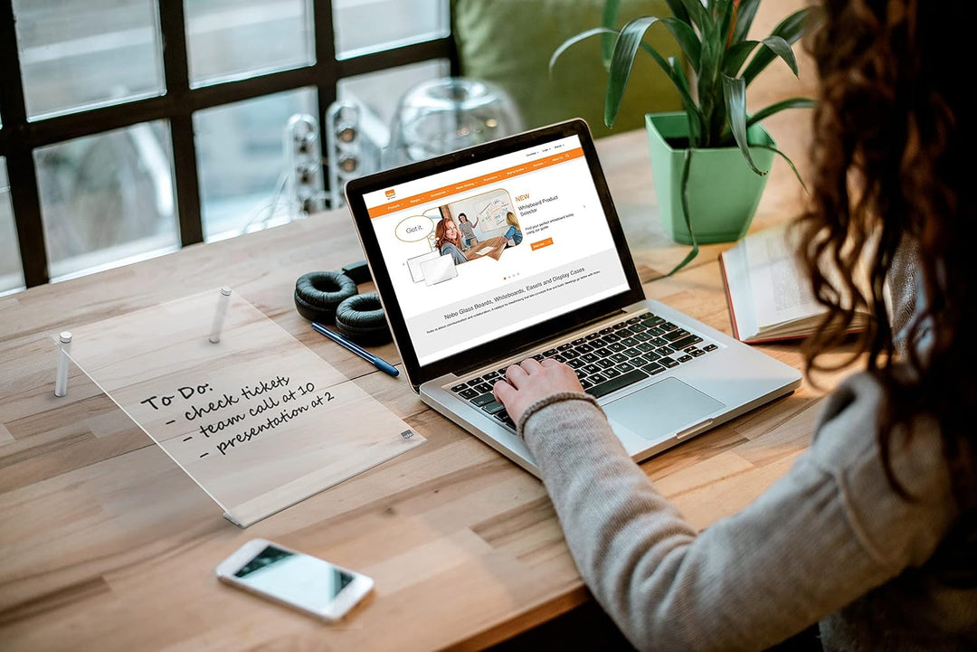 Nobo Glas-Whiteboard Notiztafeln, Trocken Abwischbare Glas-Oberfläche, Rahmenlos, Zuhause/Büro, 230