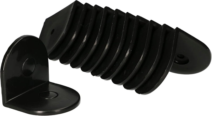 KOTARBAU® BESCHLÄGE FÜR WC-KABINEN/UMKLEIDEKABINEN SCHWARZ LINKS, Links