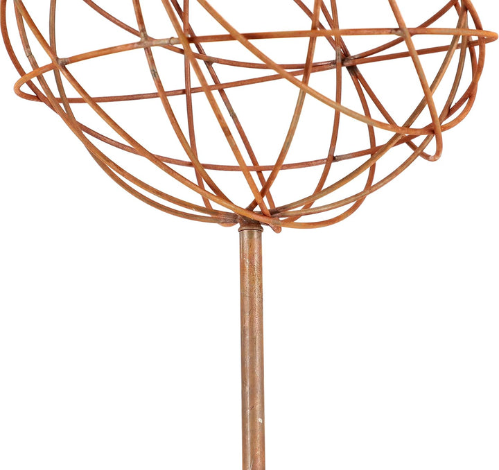 KOTARBAU® Gartenkugel Ecorost 30 cm Ungewöhnliche Dekoration für Sie Dekokugeln Gartendeko + Betonso