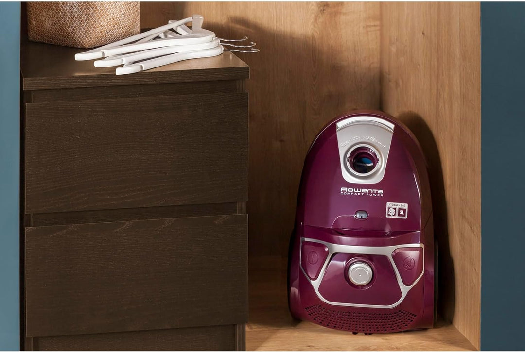 Rowenta Compact Power Staubsauger | RO3969EA | mit Beutel | 750 Watt | Staubvolumen: 3 Liter | 2-in-