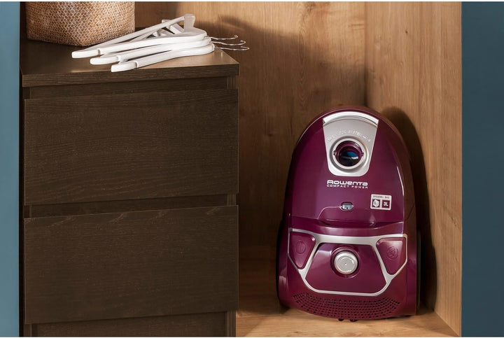 Rowenta Compact Power Staubsauger | RO3969EA | mit Beutel | 750 Watt | Staubvolumen: 3 Liter | 2-in-