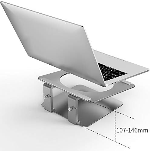 DolDer Laptop Ständer Aluminium höhenverstellbarer Laptop-Riser, Notebook Ständer für MacBook Pro/Ai
