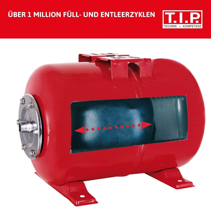 T.I.P. Hauswasserwerk 50 Liter Kessel (3.500 l/h Fördermenge, 46 m Förderhöhe, 4,6 bar Druck, 800W,