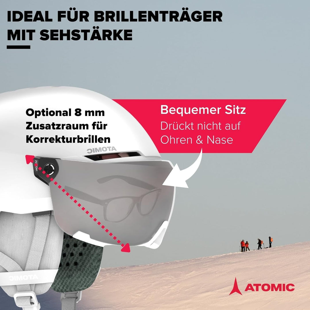 ATOMIC Savor Visor JR Skihelm mit Visier - Für Kinder & Jugendliche - Max. Stossdämpfung - Active Ai