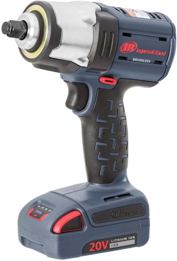 Ingersoll Rand Akku Schlagschrauber W5153, 1/2" 20V, mit 360° schattenloser LED-Leuchtring und IQV P