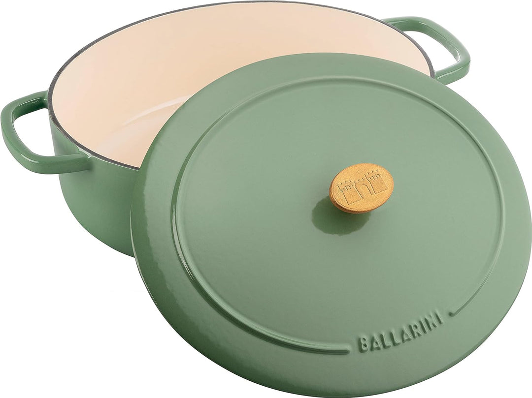 BALLARINI Bellamonte Auflaufform, Bräter, Dutch Oven, Emailliertes Gusseisen, Oval, 29 cm, 4,5 L, Gr