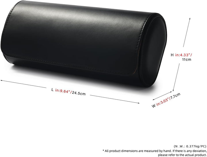 Oirlv Luxus Pu Leder 3 Schlitze Uhrenrolle Reiseetui Aufbewahrungsetui Für Geschenkbox Weihnachten J