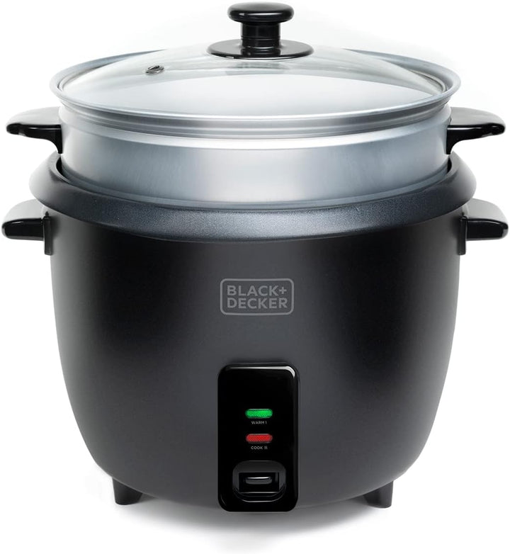BLACK+DECKER BXRC1800E - Reiskocher. 700W. 1,8 Liter Fassungsvermögen. Antihaft-Beschichtung. Kochfu