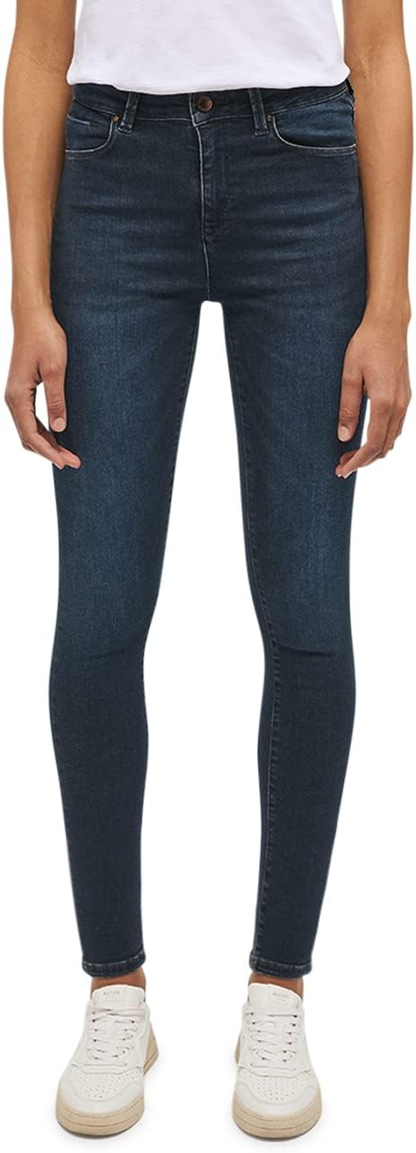 MUSTANG Damen Jeans Georgia Super Skinny Fit - Blau - Blue Denim W24-W34 Stretch 26W / 34L Dunkelbla