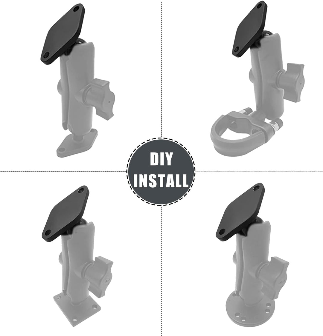 Ram Mount Arm Handyhalter Fahrrad Kugelkopf Wandhalterung Diamant Base 2 Stck 1" Handyhalterung zum