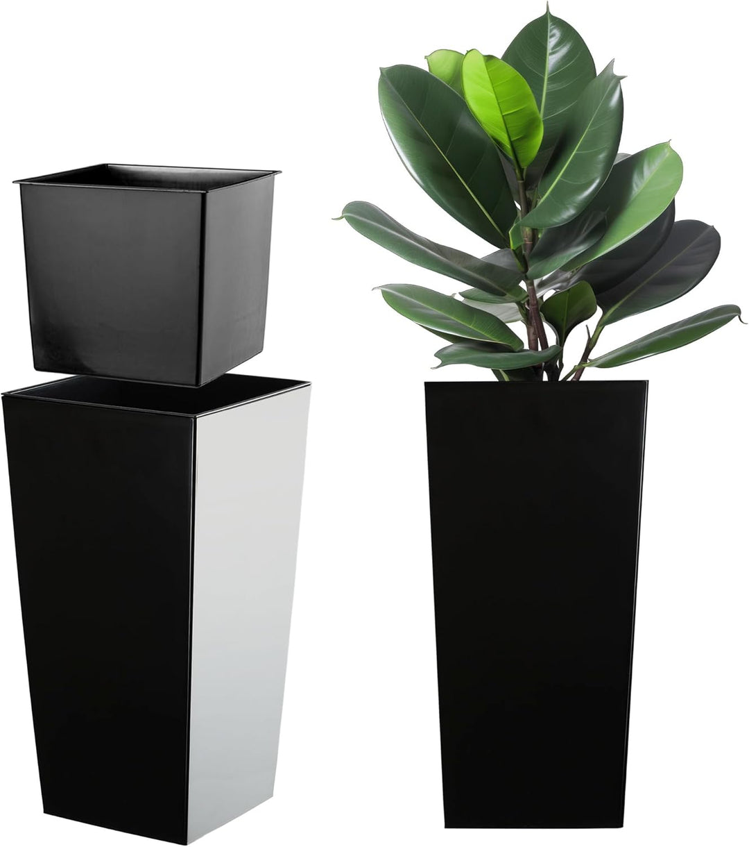 KADAX Blumentopf, Blumenkübel aus Kunststoff, Pflanzkübel für Blumen, Innen- und Aussenbereich, Gart