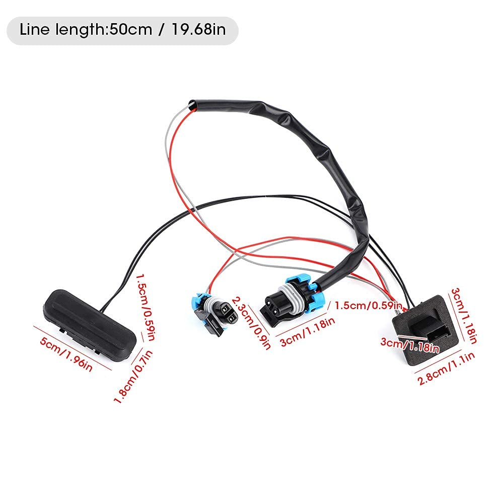 Heckklappen-Entriegelungsschalter, Heckklappen-Entriegelungsöffnungsschalter Passend für Meriva B 13