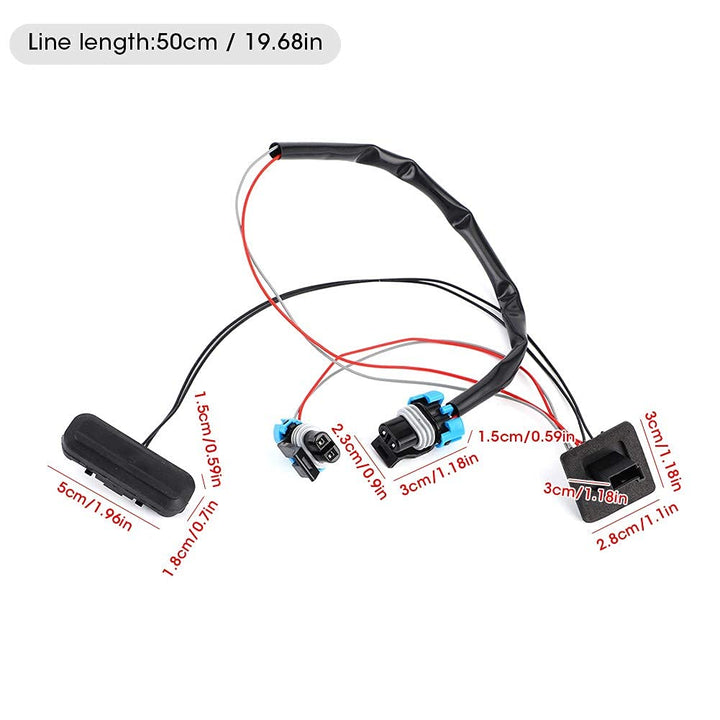 Heckklappen-Entriegelungsschalter, Heckklappen-Entriegelungsöffnungsschalter Passend für Meriva B 13