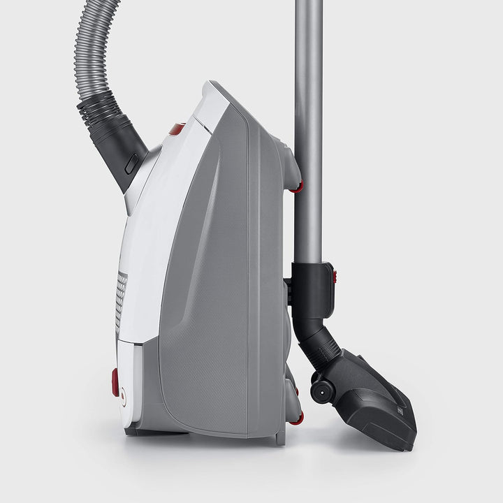 SEVERIN BC7047 7047, Staubsauger, weiss-rot 4L, Weiss/Rot, 850 W, 4L, Weiss/Rot, 850 W