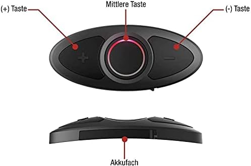 Sena RC3, 3 Knopf Fernbedienung für Bluetooth-Kommunikationssysteme 3 Knopf-Oberfläche, 3 Knopf-Ober