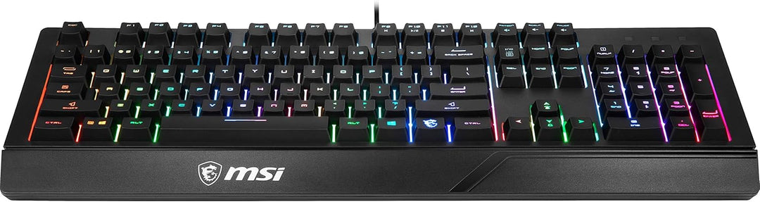 MSI Vigor GK20 DE Gaming Tastatur (kabelgebunden, Membrane Switch, QWERTZ Layout, schwarz, ) ohne Ma