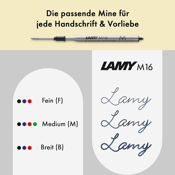 LAMY studio Premium Kugelschreiber 267 aus Edelstahl in schwarz mattem Lack-Finish, propellerförmige