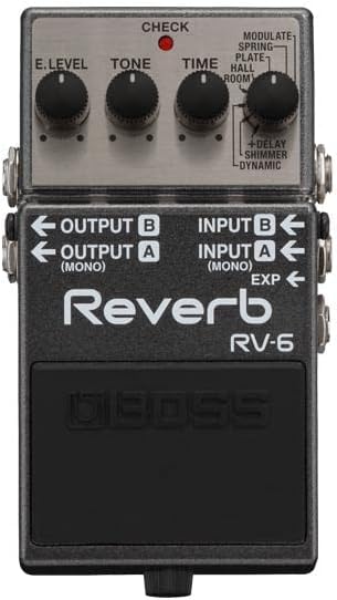BOSS RV-6 Reverb Guitar Pedal, RV-6