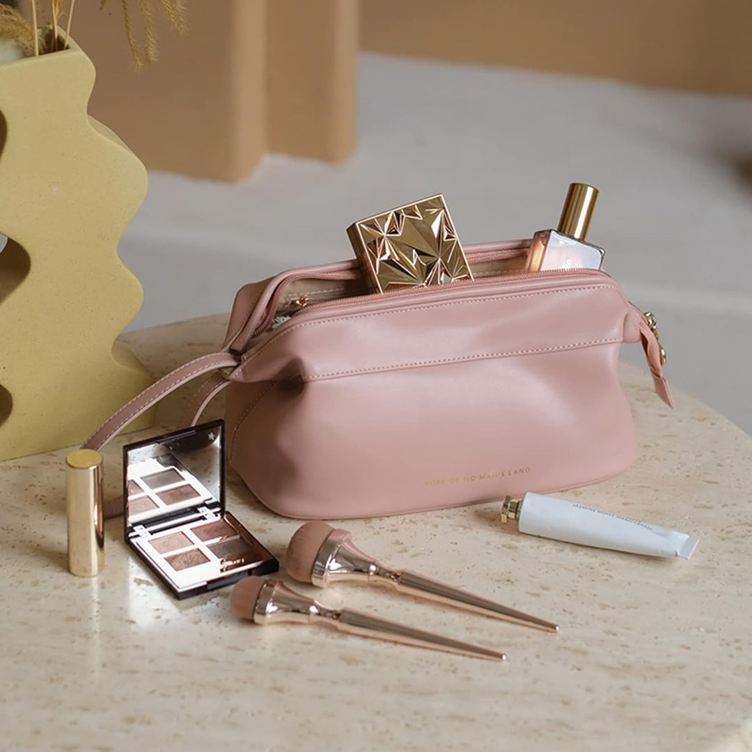 Omnpak Kosmetiktasche Damen Make Up Tasche Schminktasche Reise Kosmetikkoffer PU Leder Make Up Organ