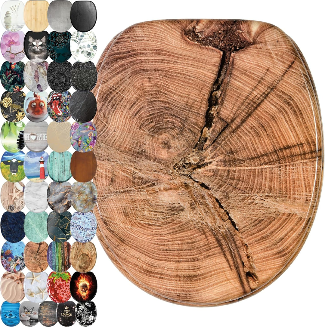 Sanilo WC Sitz, viele schöne Toilettendeckel zur Auswahl, hochwertige und stabile Qualität aus Holz