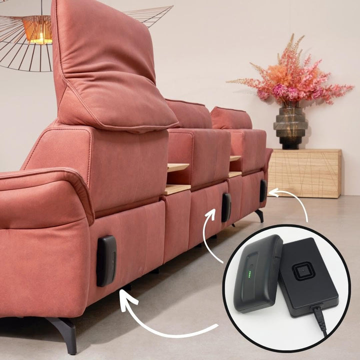 REALLaxx Ersatz-Akku passend für elektrische Himolla Polstergarnituren, Sofas & Sessel, Netzteil/Ger