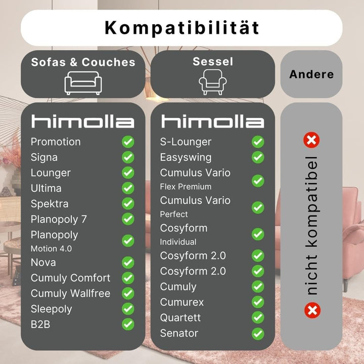 REALLaxx Ersatz-Akku passend für elektrische Himolla Polstergarnituren, Sofas & Sessel, Netzteil/Ger