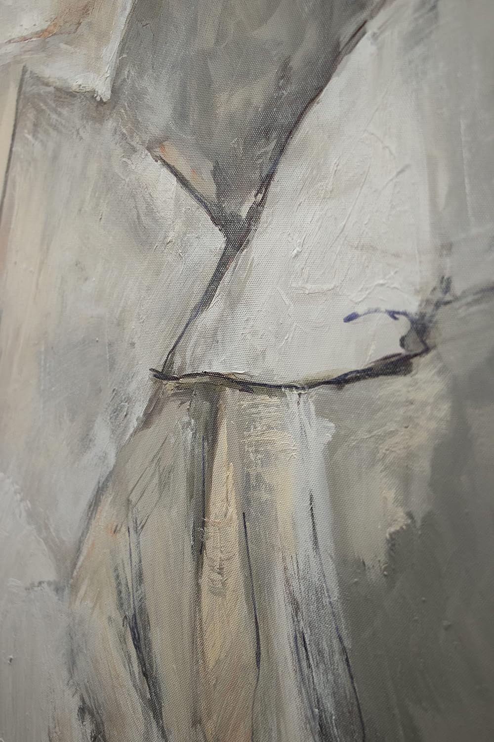 YS-Art XXL Abstrakt Acryl Gemälde auf Leinwand mit Rahmen Namur handgemalte Wandbilder Wohnzimmer mo