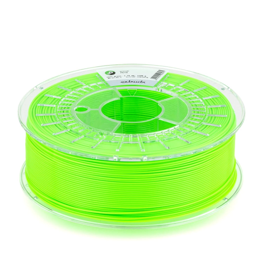 extrudr® PETG ø1.75mm (1.1kg) 'SCHWARZ' - 3D Drucker Filament & PETG ø1.75mm (1.1kg) 'NEON GRÜN' - 3