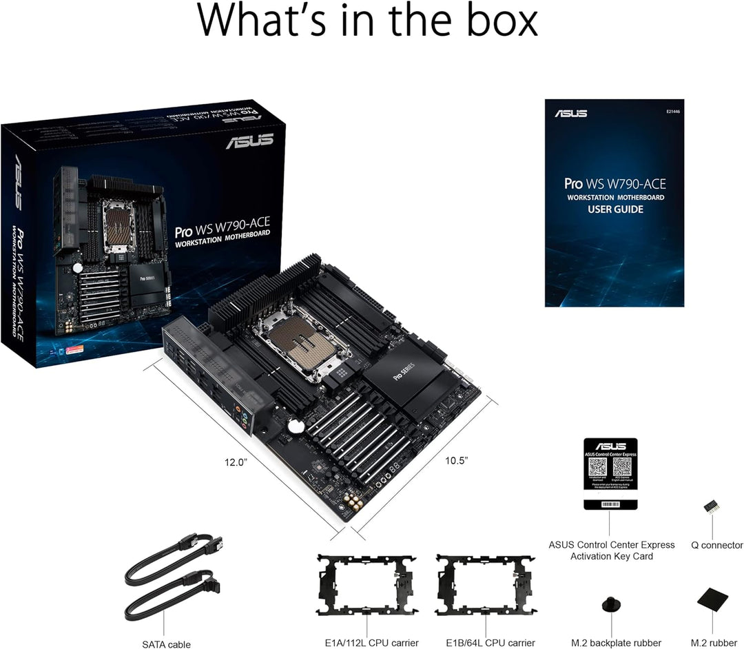 ASUS Pro WS W790-ACE Workstation Mainboard Sockel Intel LGA 4677 (CEB-Mainboard, PCIe 5.0, DDR5, USB