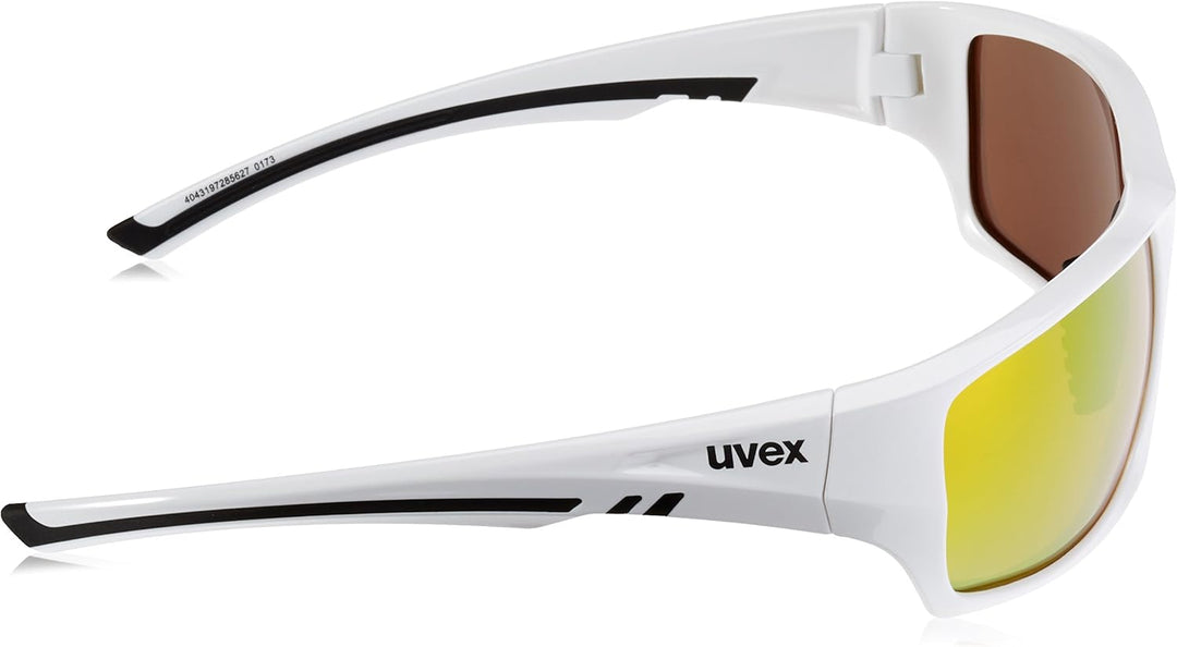 Uvex Unisex Sportstyle 222 Pola Sportbrille Einheitsgrösse white/yellow, Einheitsgrösse white/yellow