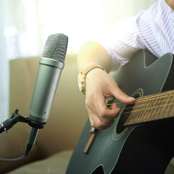 Rode NT1 5th Generation XLR USB Studio-Mikrofon Silver + keepdrum MSA033 Halterung Mit Mikrofonhalte