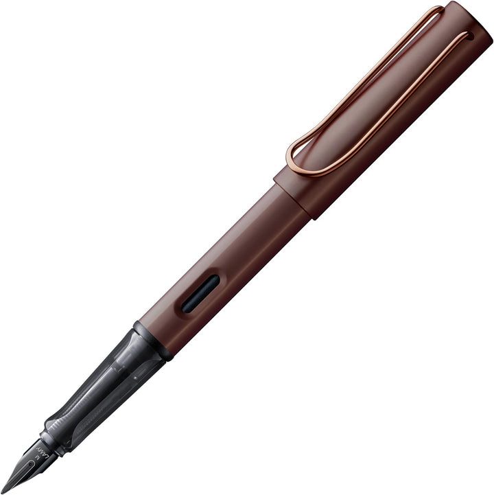 LAMY Lx Füllhalter 090 – Füller aus Aluminium eloxiert in der Farbe Marron (kastanienbraun) mit tran