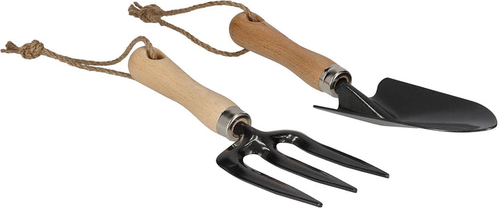 KOTARBAU® Mini Gartenwerkzeug Satz 5tlg. Kleinwerkzugsatz mit Metallkopf Gartenwerkzeug mit Holzgrif