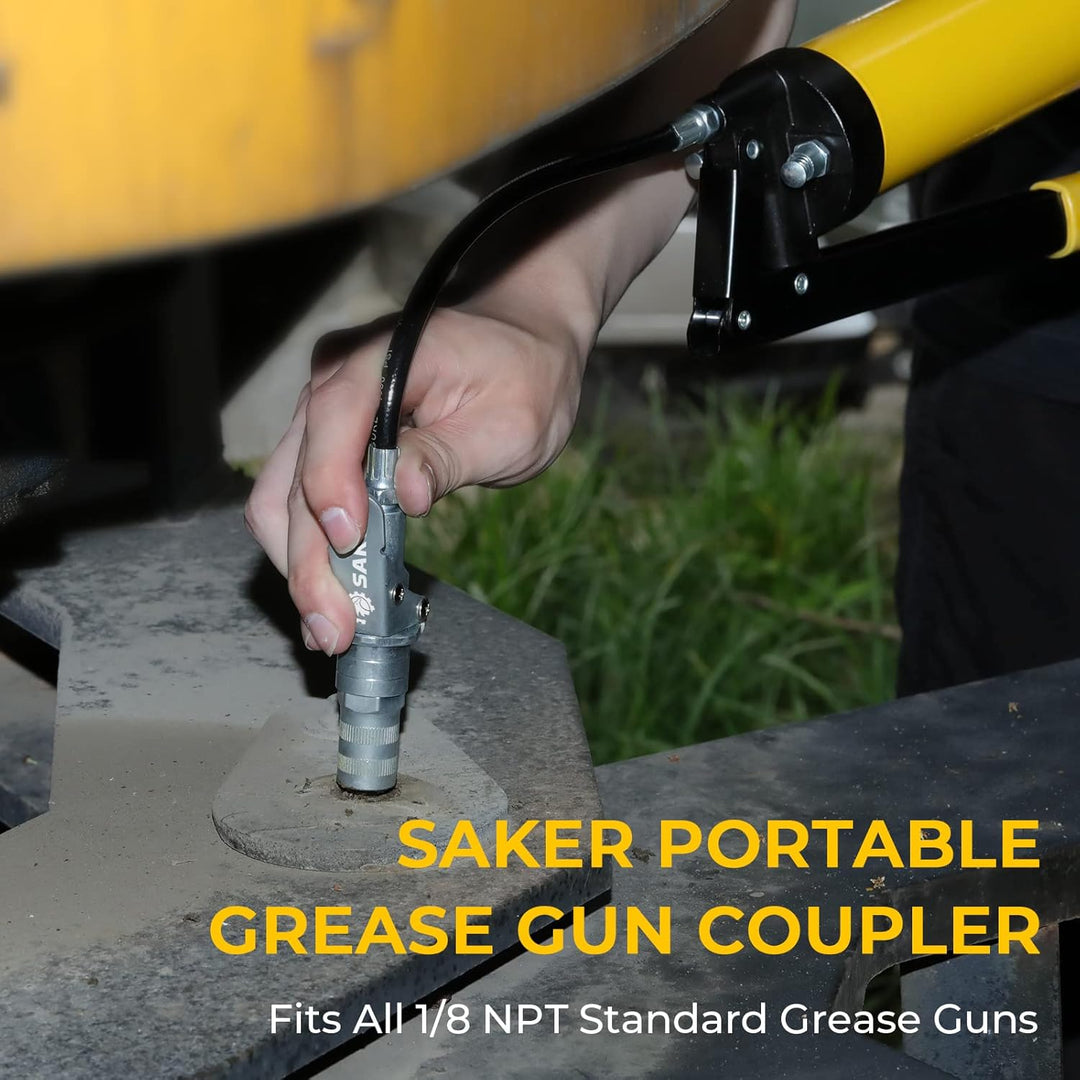 Saker Schnellkupplung für Fettpresse-Upgrade auf 14000 PSI,Pflicht-Schnellkupplungen,kompatibel mit